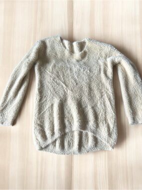Cozy Cream Fuzzy Knit Women's Sweater